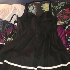 Super cute black halter dress from hot topic